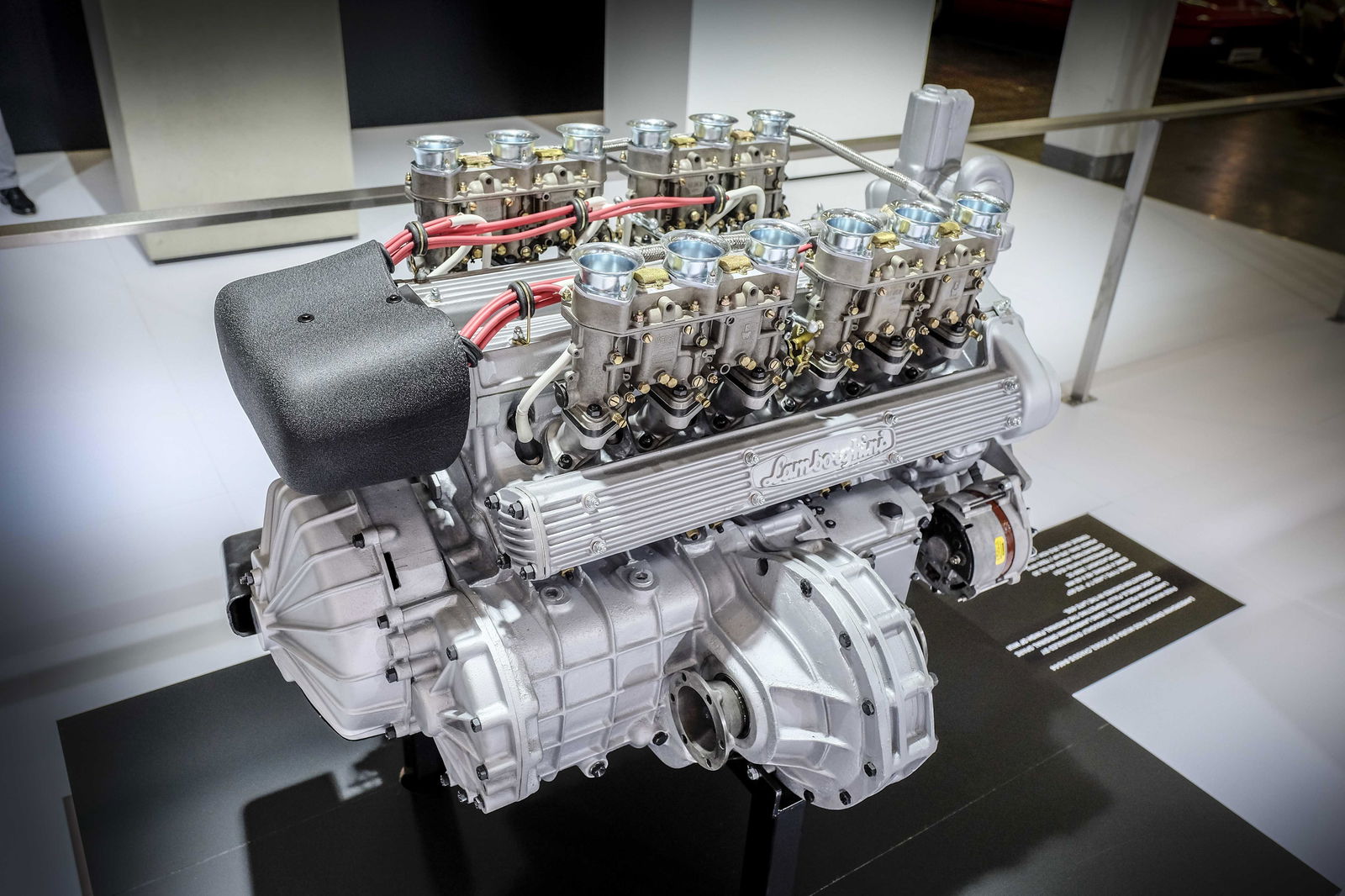 The Miura's 3.9-litre V12 engine