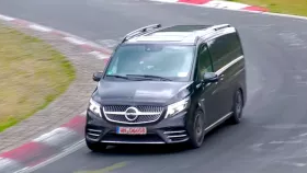 Awesome V8-Powered Mercedes V-Class Spotted At The Nurburgring