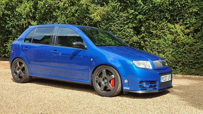 This Minty Petrol-Swapped Skoda Fabia vRS Has 372bhp And Could Be Yours