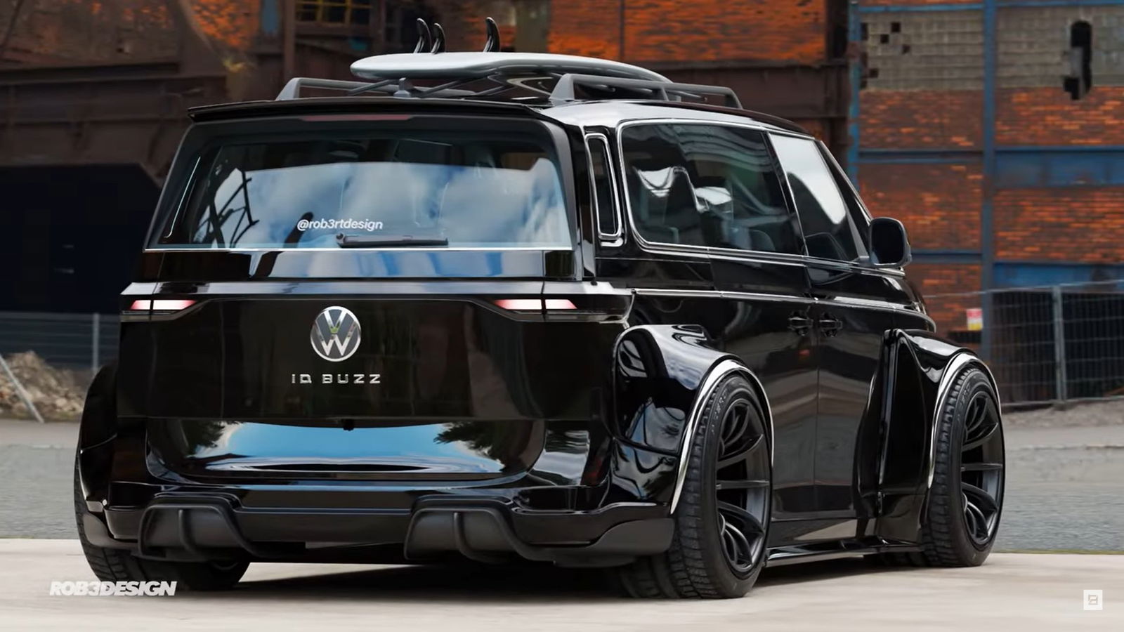 VW ID Buzz Concept (Image via Rob3rt Design YouTube)
