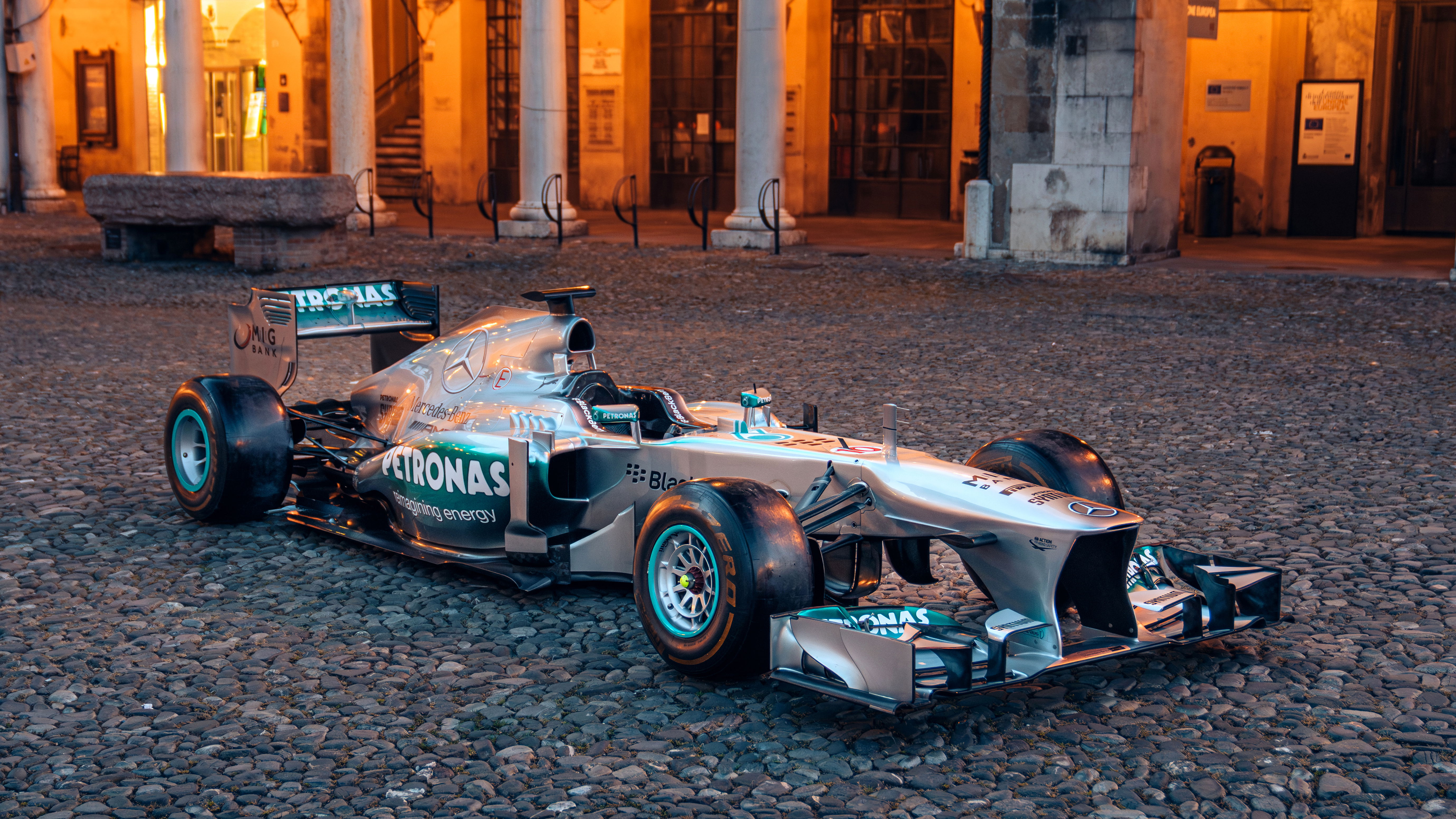The 2013 Hungarian Grand Prix-winning Mercedes W04 - front