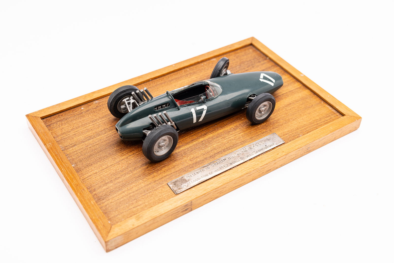 Scale model of Graham Hill's 1962 championship-winning BRM