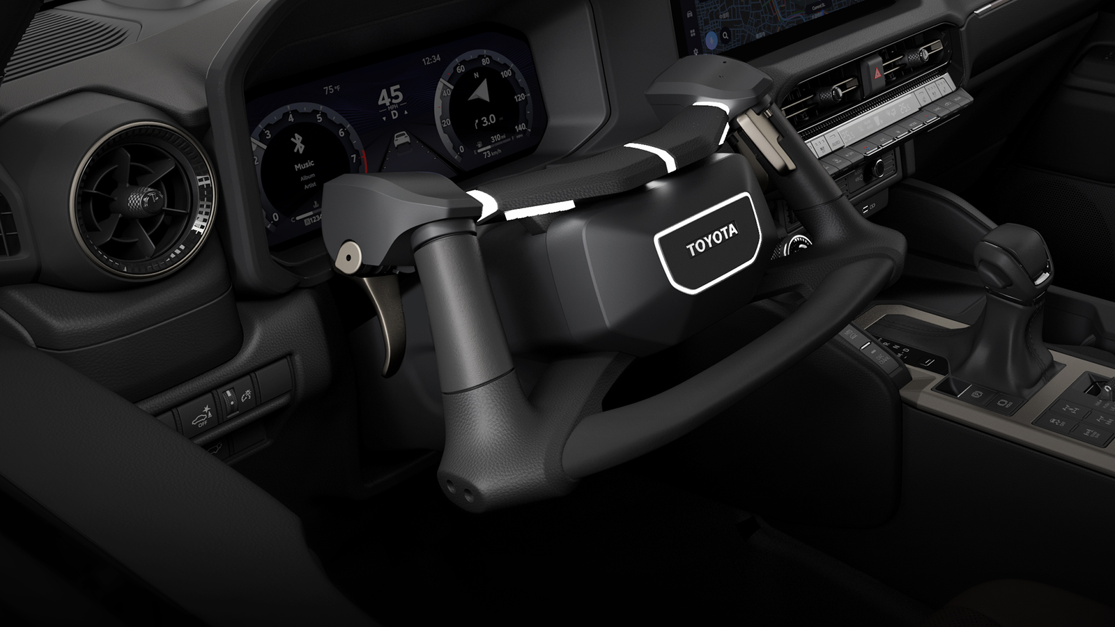 NEO Drive has been inspired by motorbike handlebars