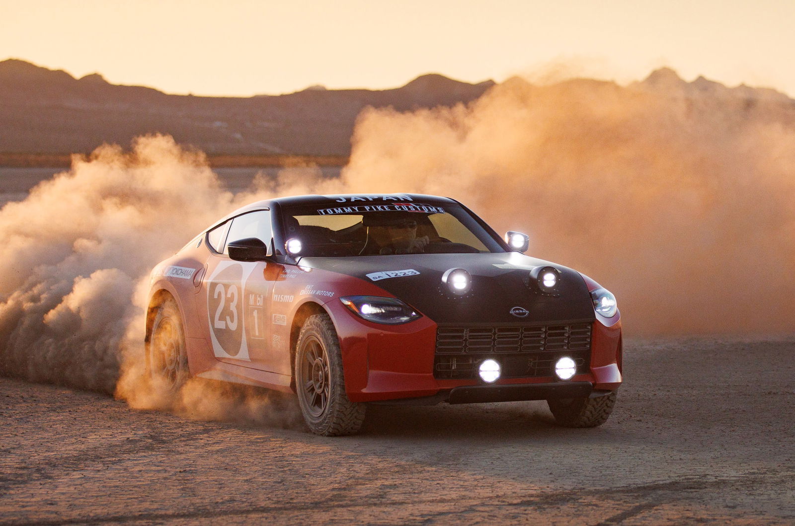 Nissan Safari Rally Z Tribute in action