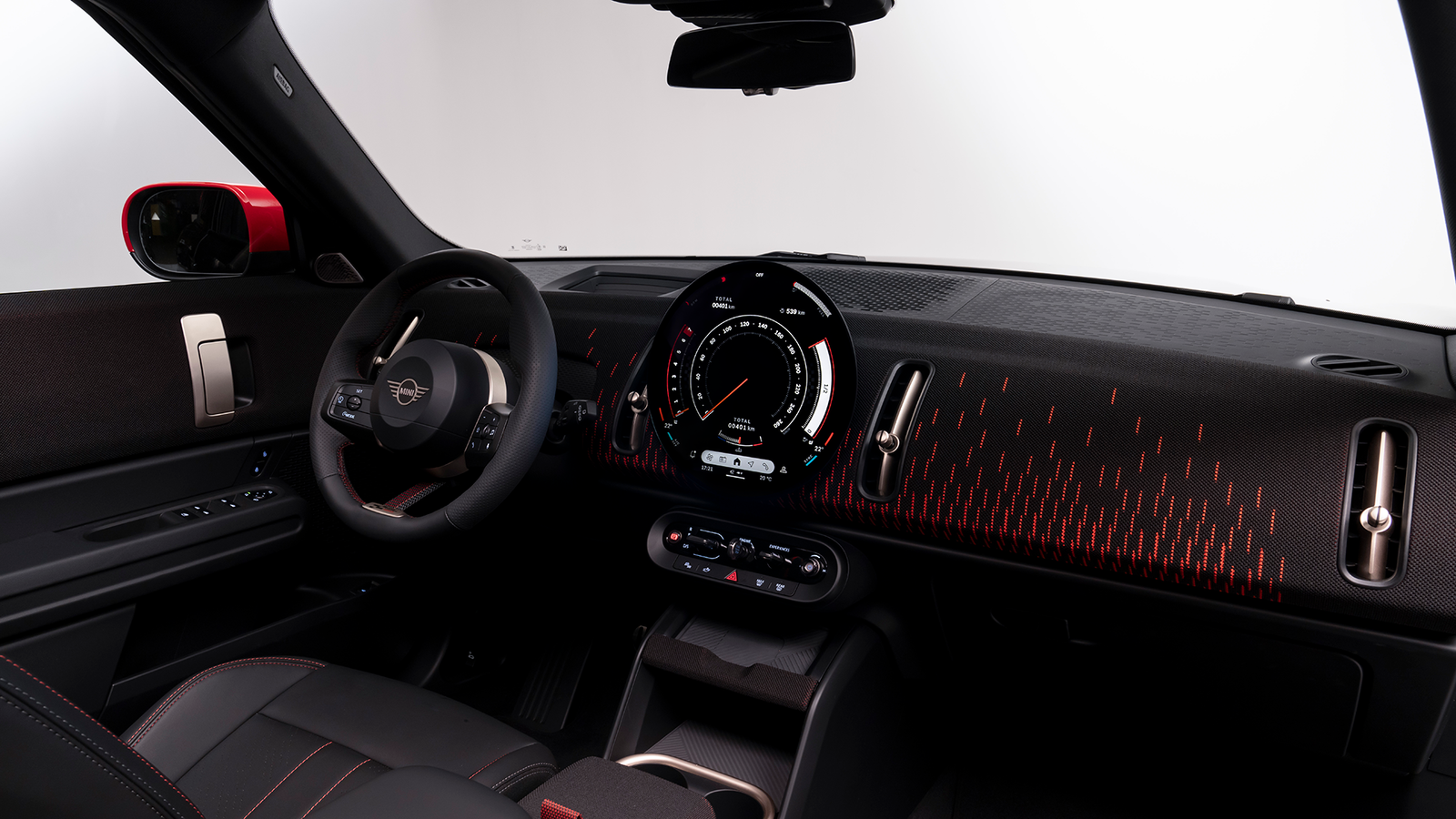 The interior also gets JCW tweaks