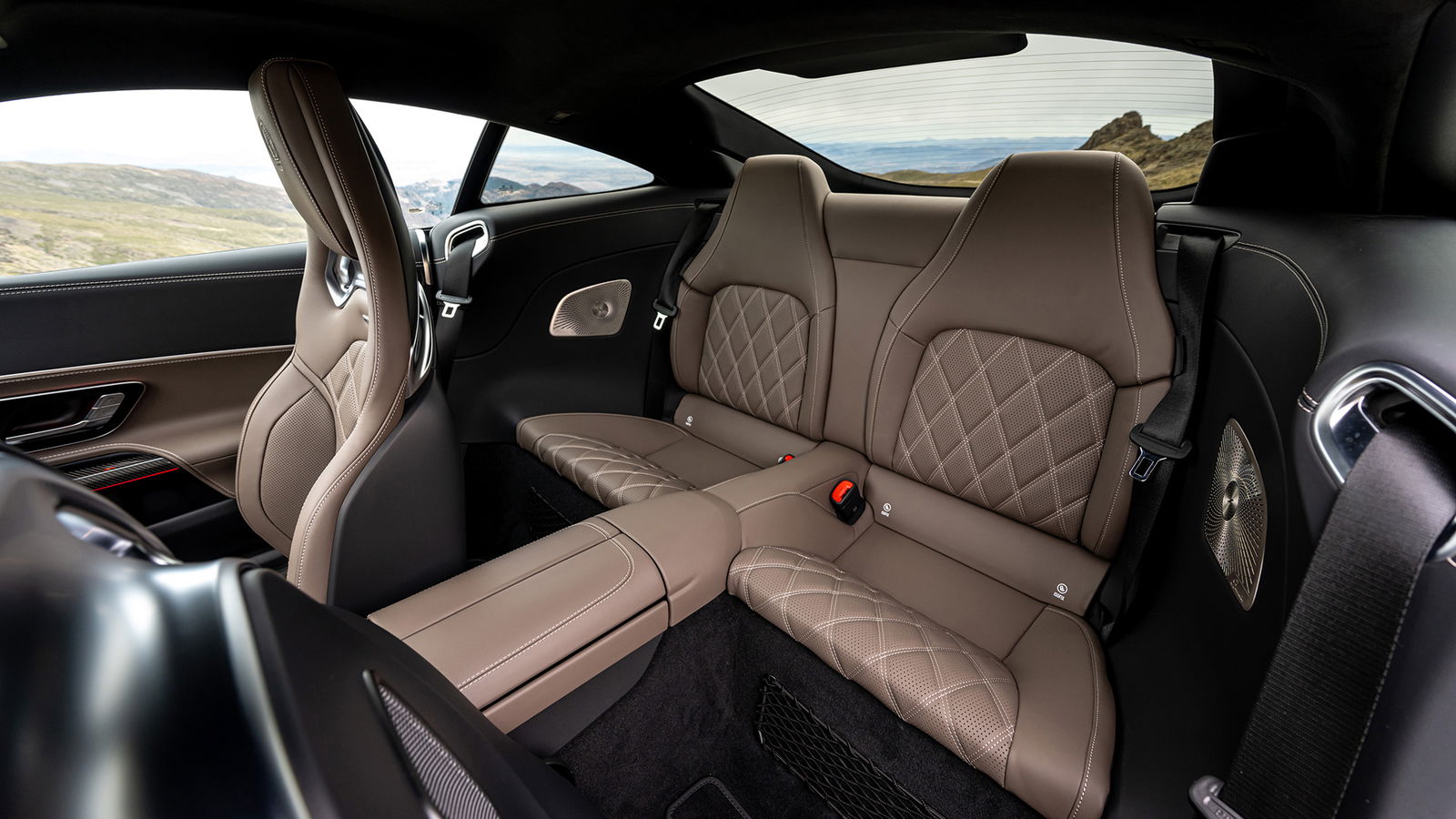 Rear seats feature for the first time on a GT. Could be a tight squeeze, mind.