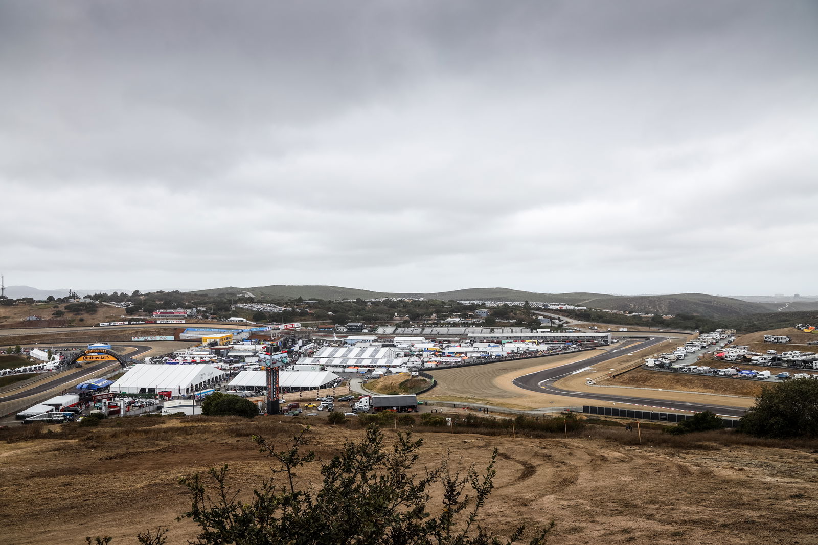 Laguna Seca viewed from its highest point
