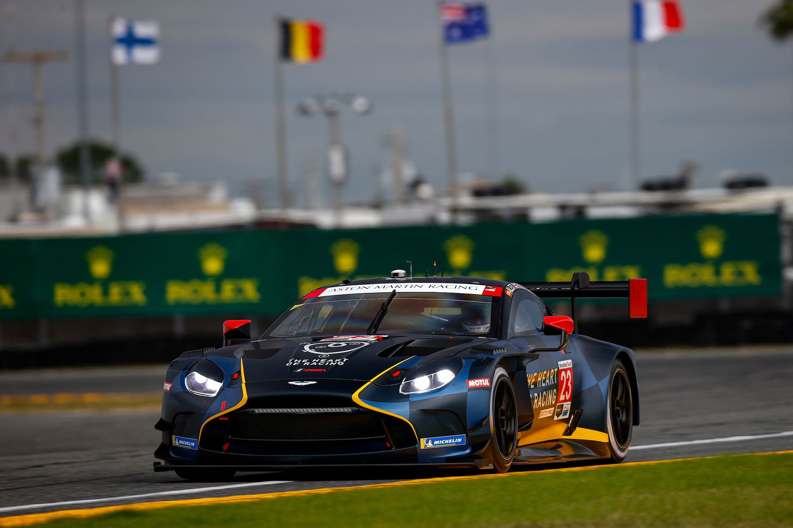 The updated GT3 Vantage previews the road car. Courtesy of IMSA.