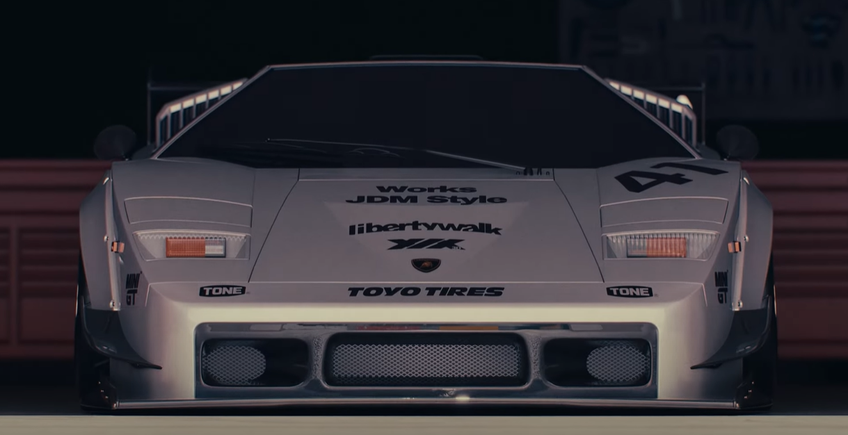 The new front bumper is giving Diablo GT-R vibes