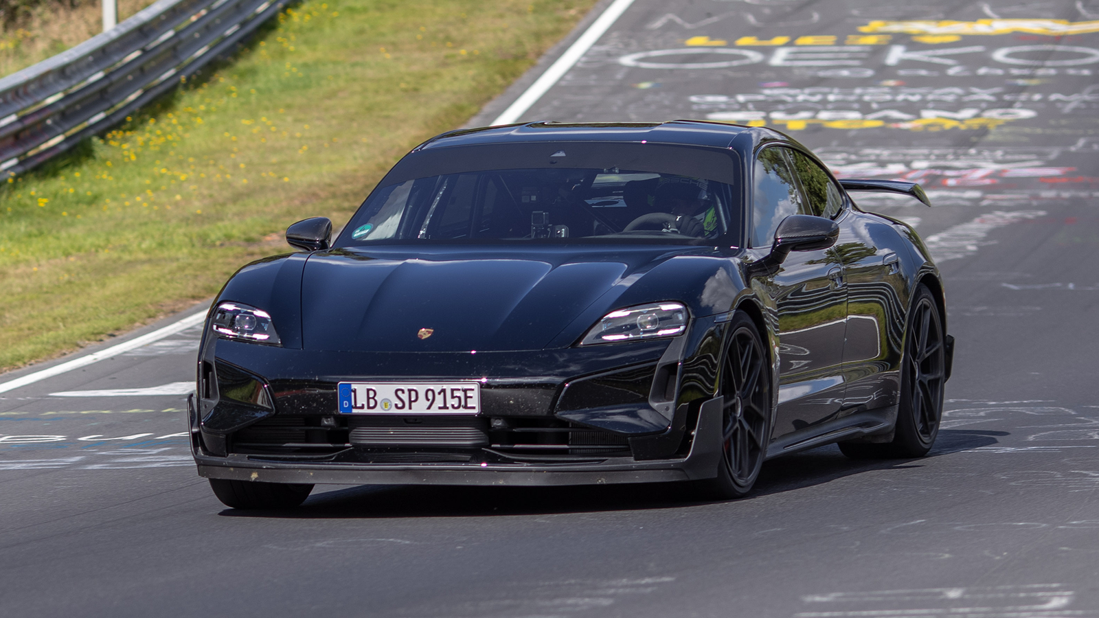 This yet-named Taycan variant went 26 seconds faster around the 'Ring