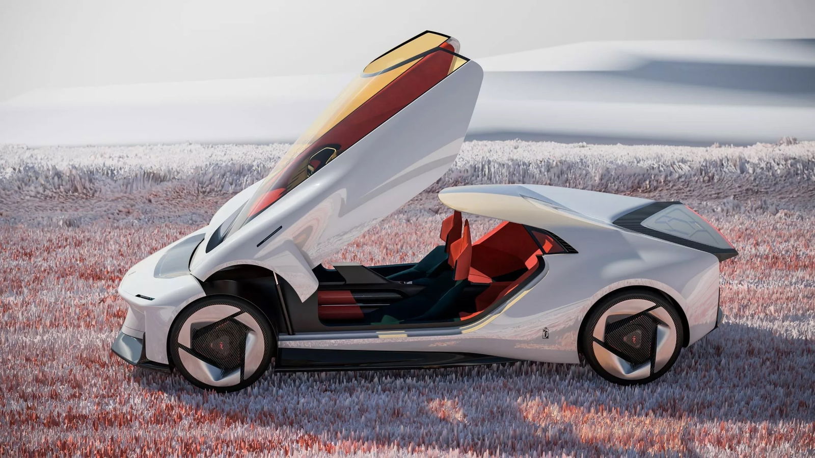 Pininfarina Enigma GT - side, with canopy open