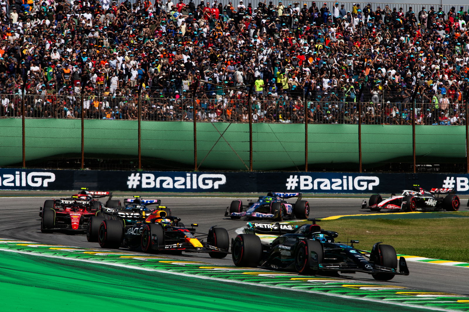 The F1 field at the 2023 Brazilian Grand Prix
