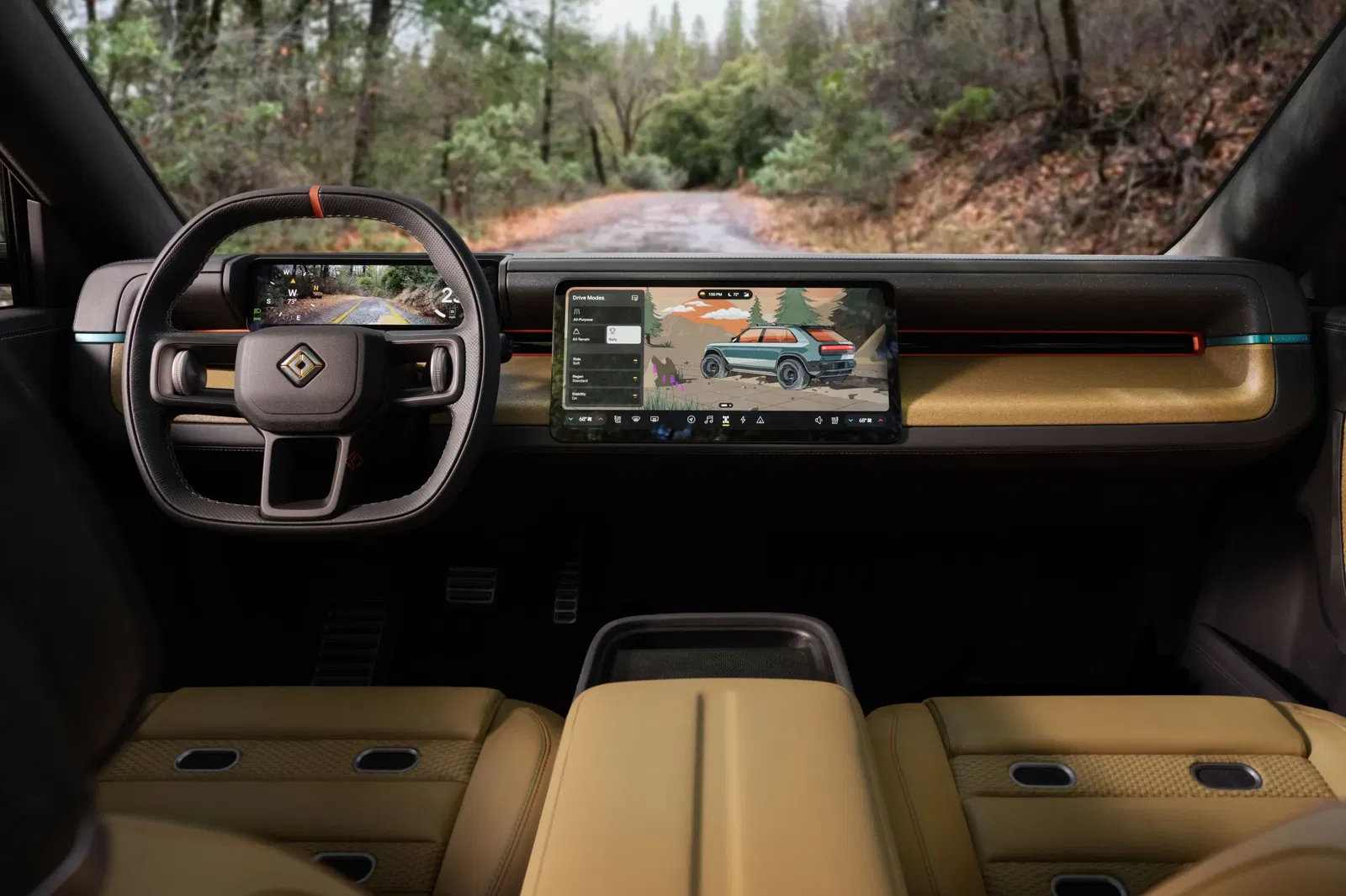 Rivian R3X - interior