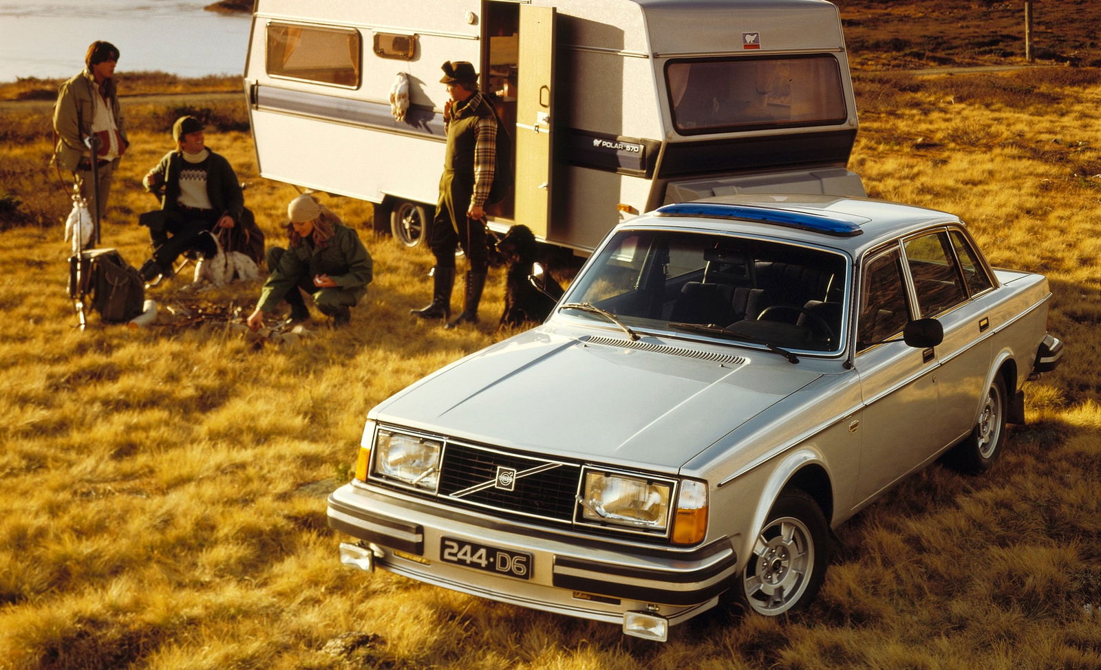 Volvo's first diesel car, the 244 D6
