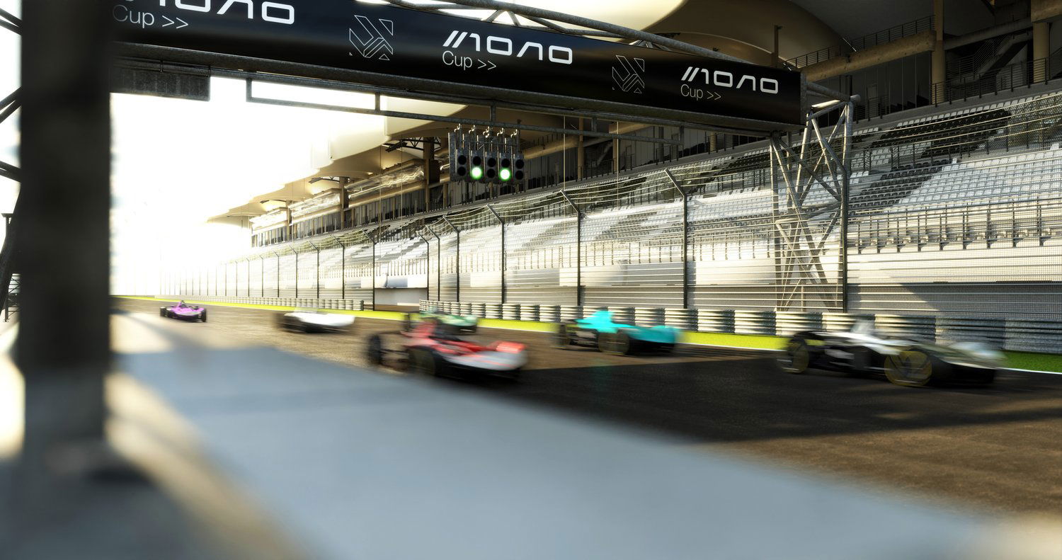 Rendering of a BAC Mono Cup race