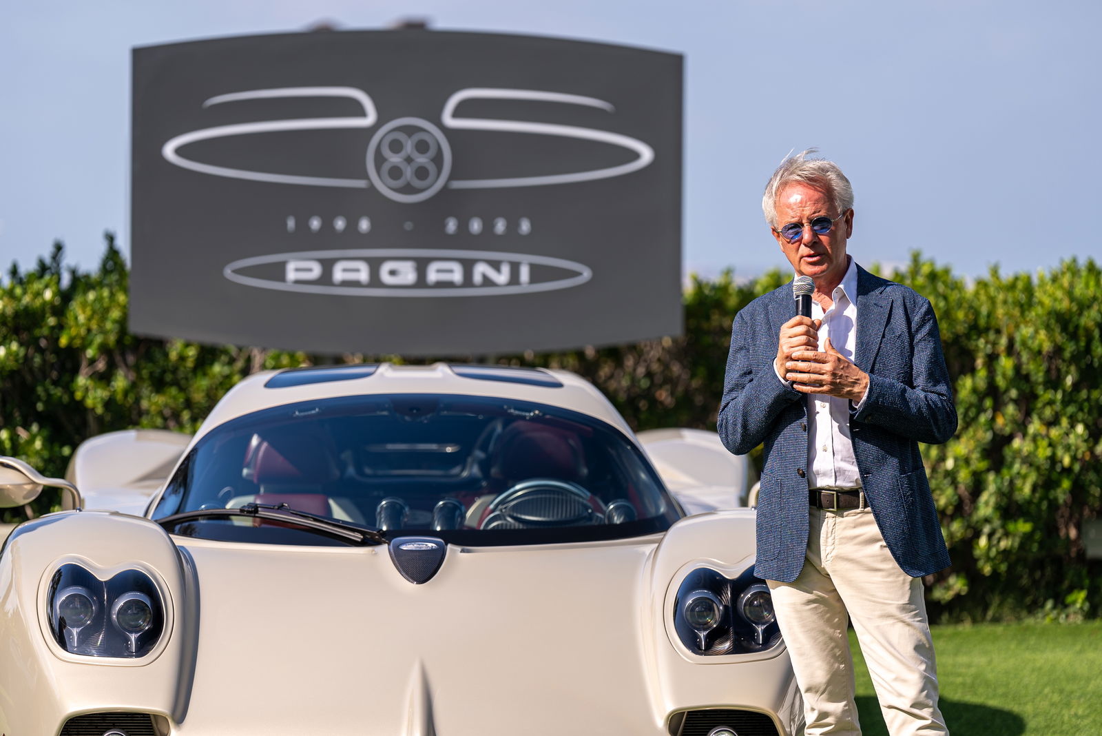 Horacio Pagani at an anniversary event in Dubai