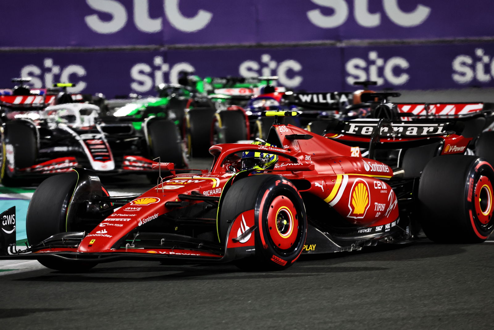 Ollie Bearman driving at the 2024 Saudi Arabian Grand Prix