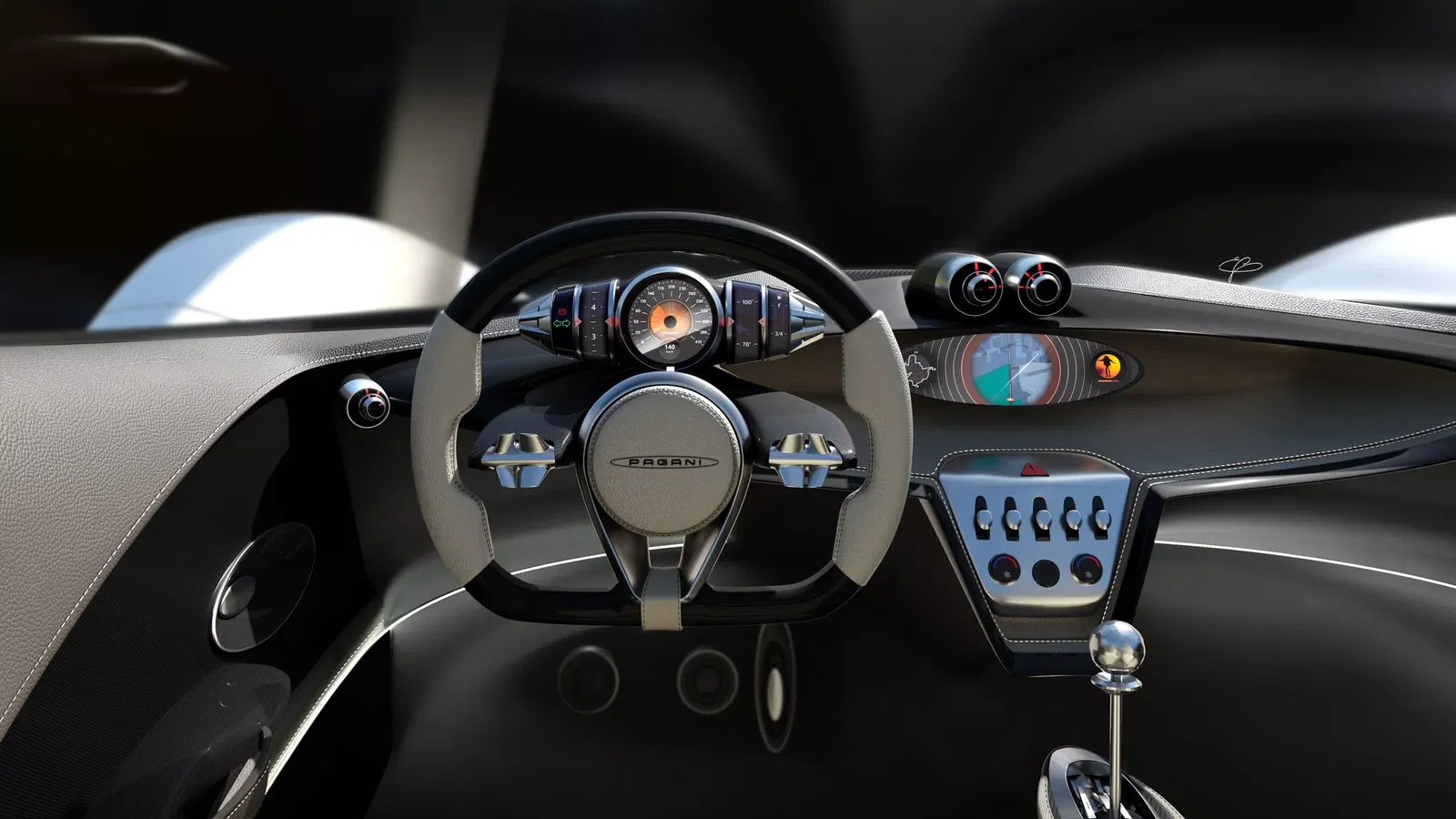Pagani Alisea concept - interior render