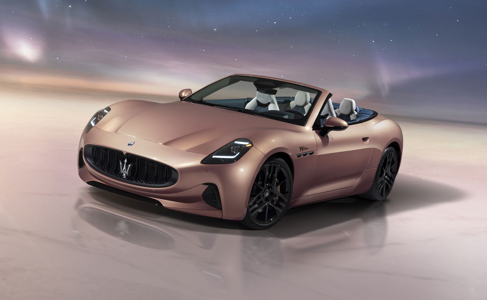 Maserati GranCabrio Folgore - front, top down
