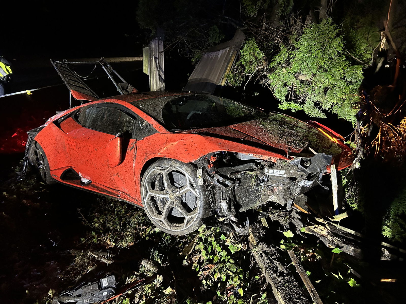Crashed Lamborghini Huracan