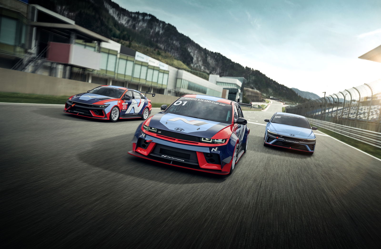Hyundai Ioniq 5 N eN1 Cup with Avante N cup cars
