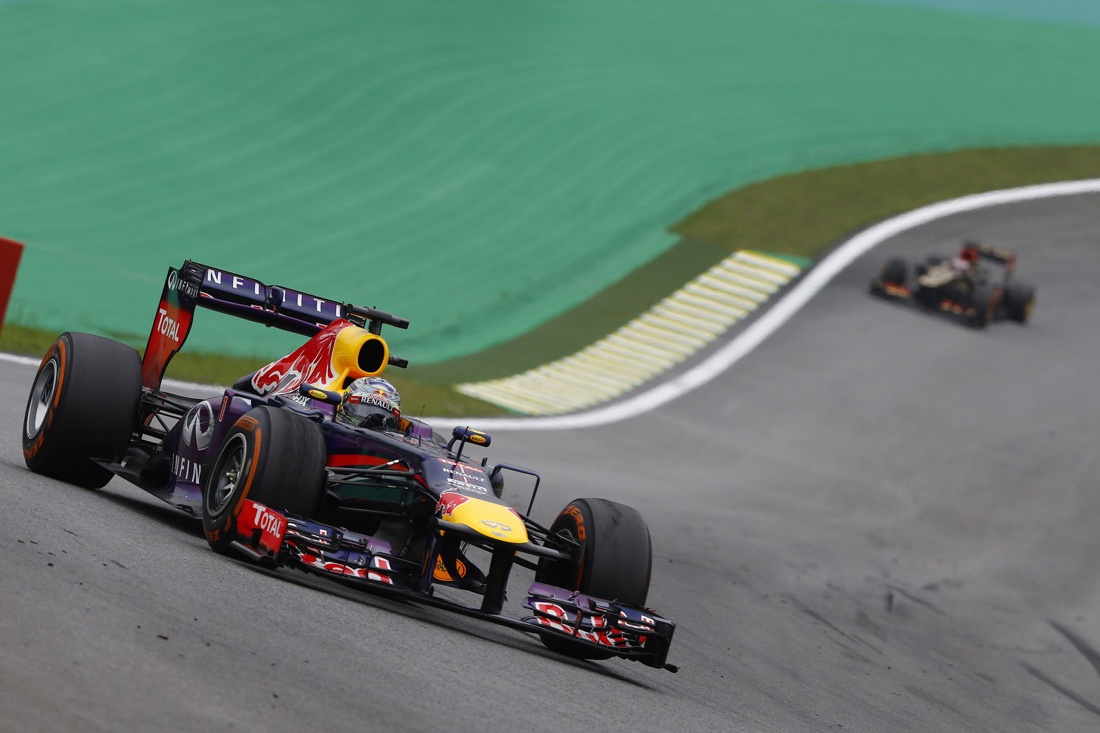 Vettel won four World Drivers' Championships with Red Bull between 2010 and 2013