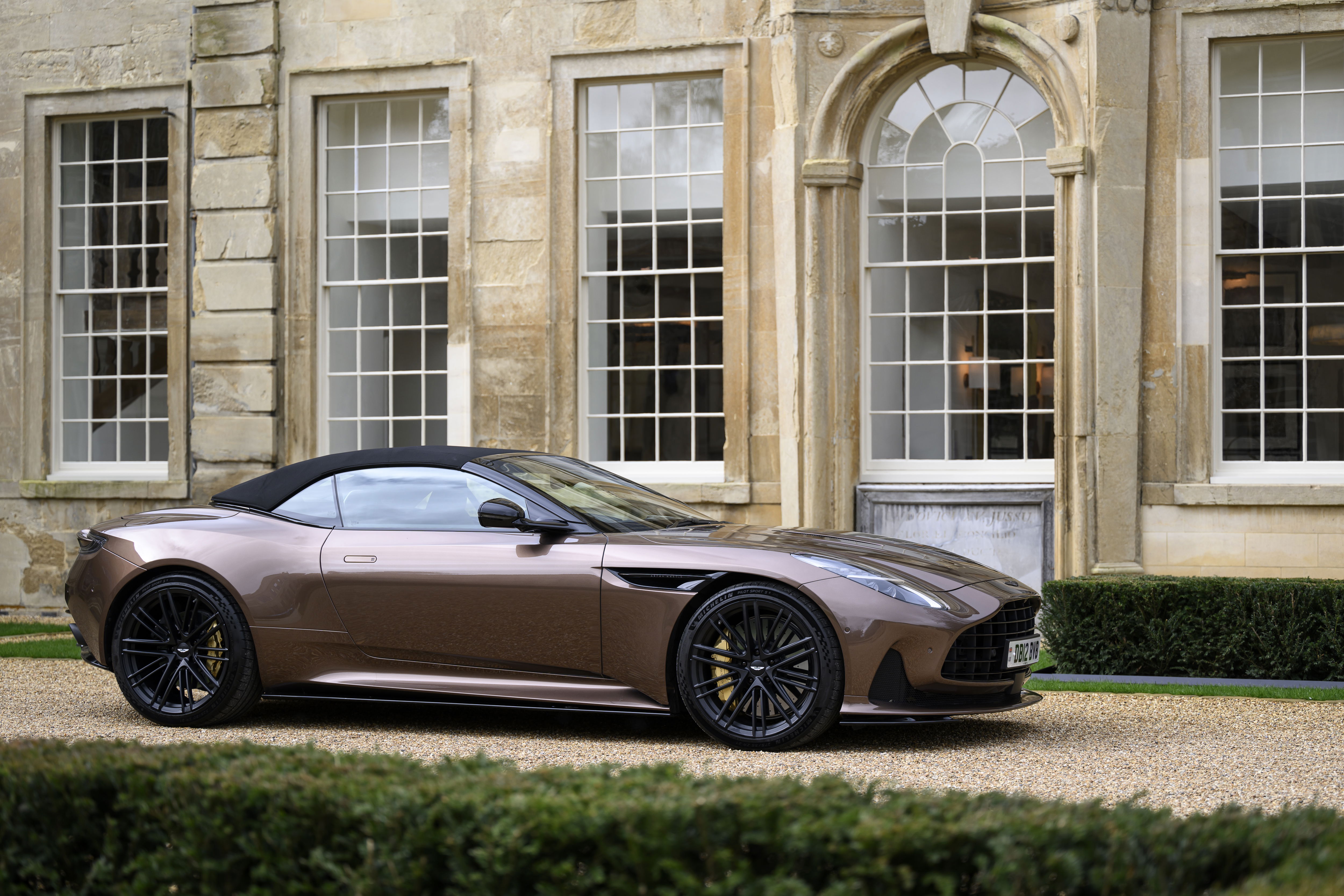 Aston Martin DB12 Volante - side, static