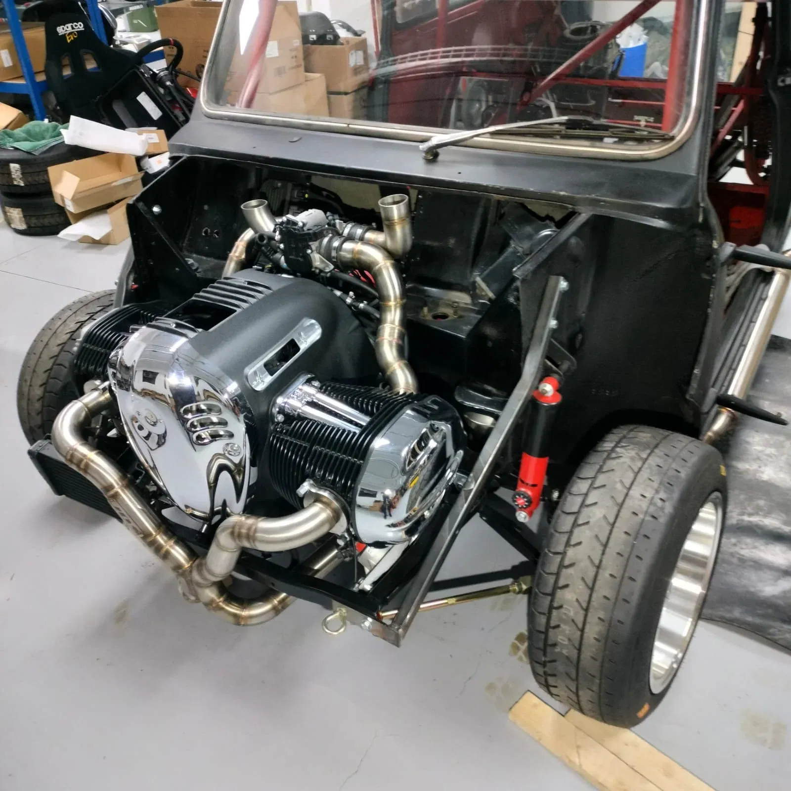 Mini R18 project - engine bay