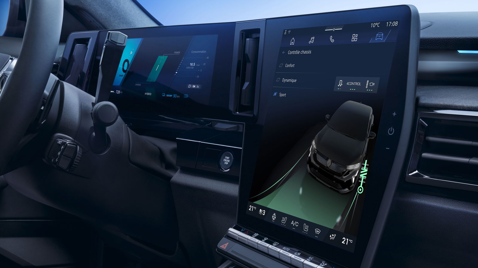 Renault Rafale E-Tech 4x4 300 - interior detail