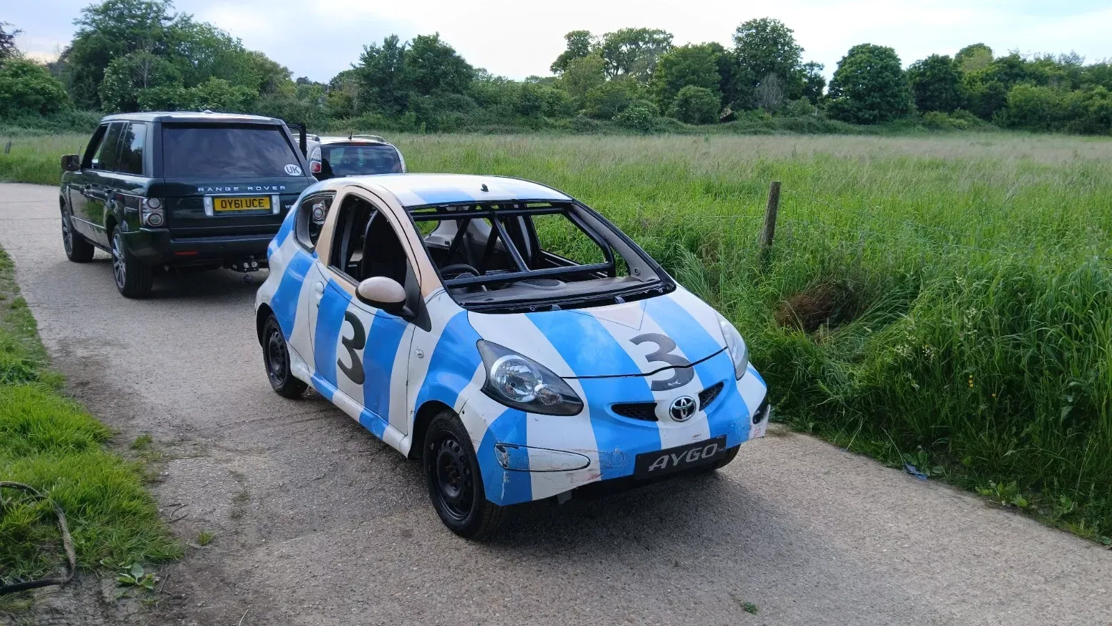 Car football Toyota Aygo - front