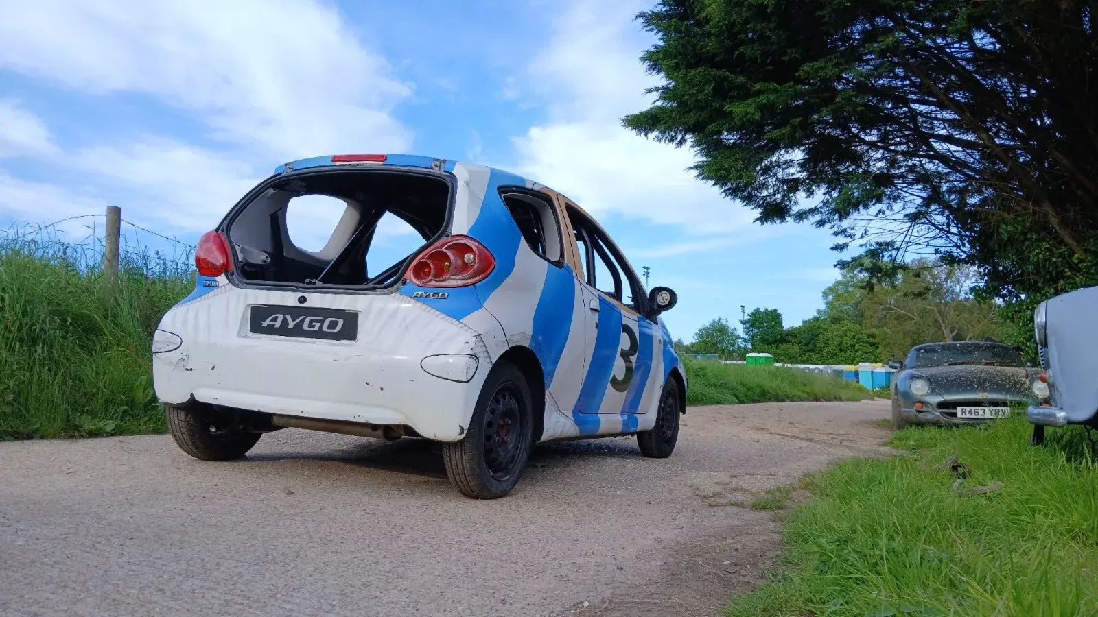 Car football Toyota Aygo - rear