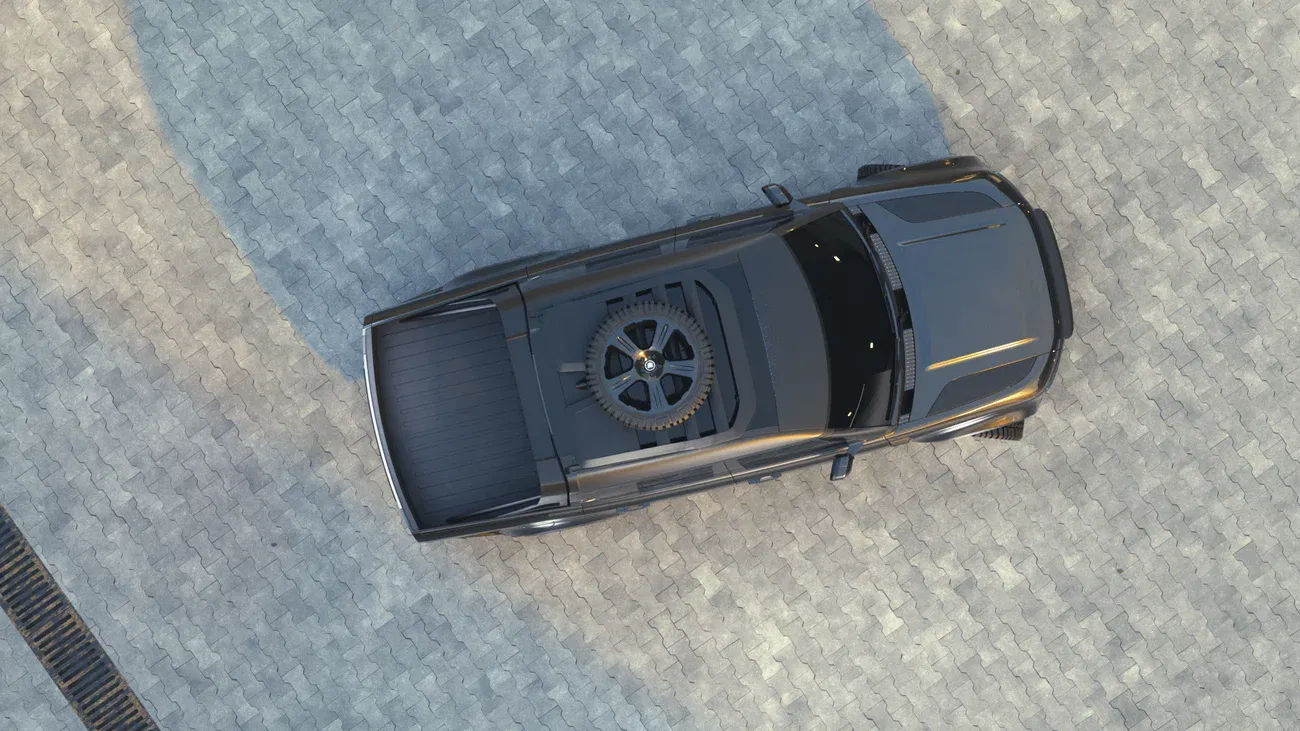 Land Rover Defender Valiance Pick Up - overhead