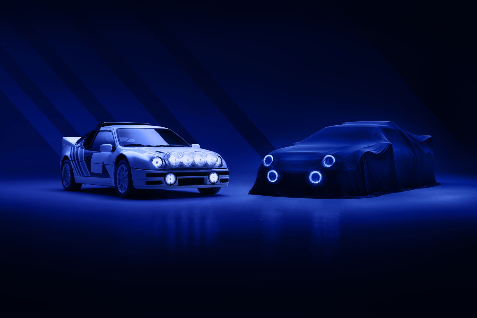 Ford RS200 with Boreham continuation car