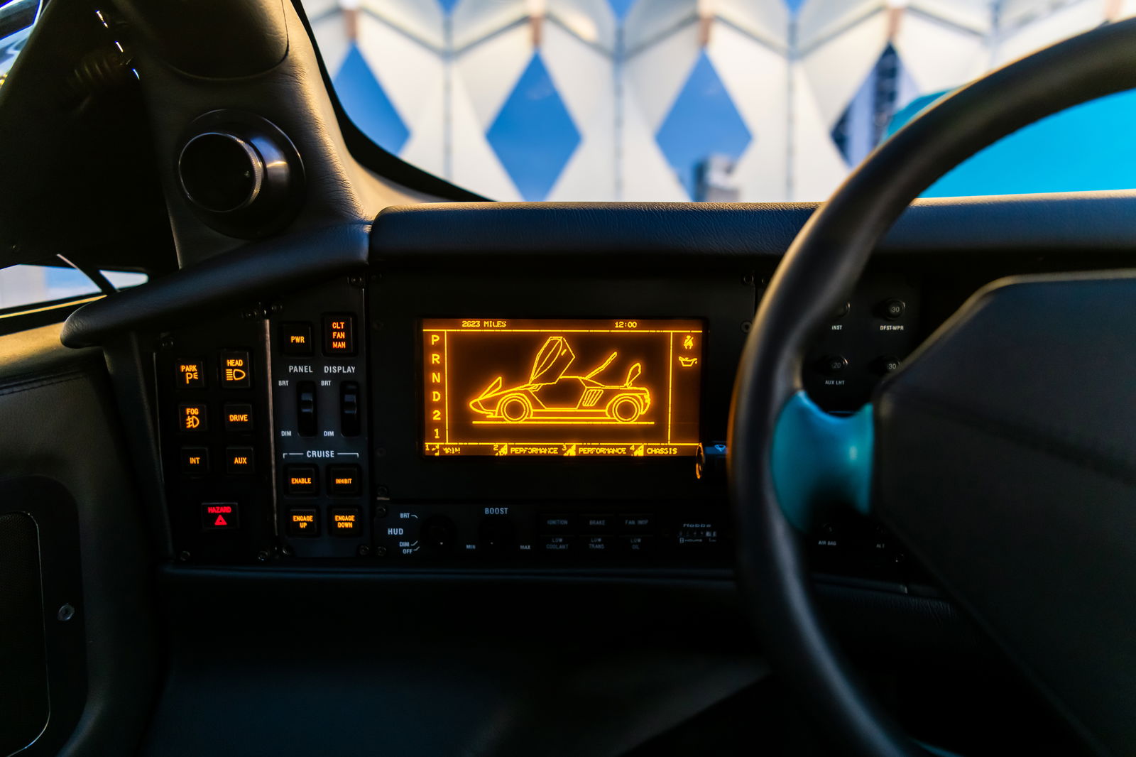 Vector WX-3 prototype - interior detail