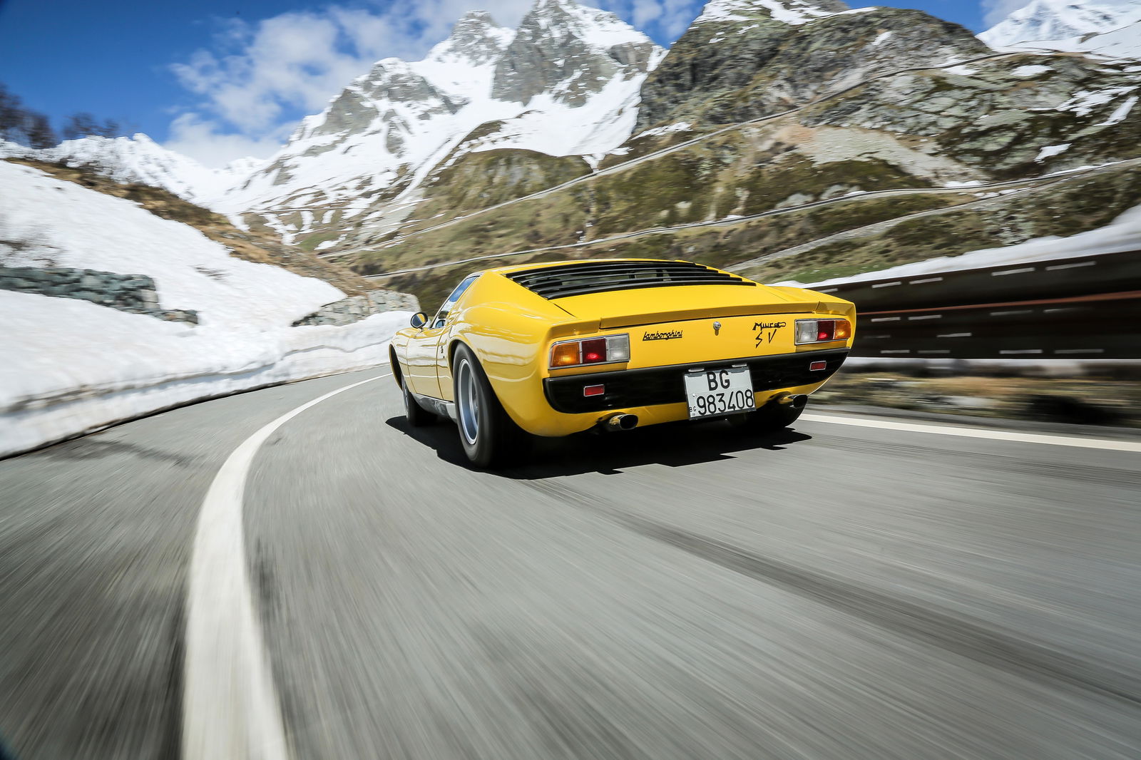 The Lamborghini Miura's exhaust tips were decorative to allow the car's clamshell to open