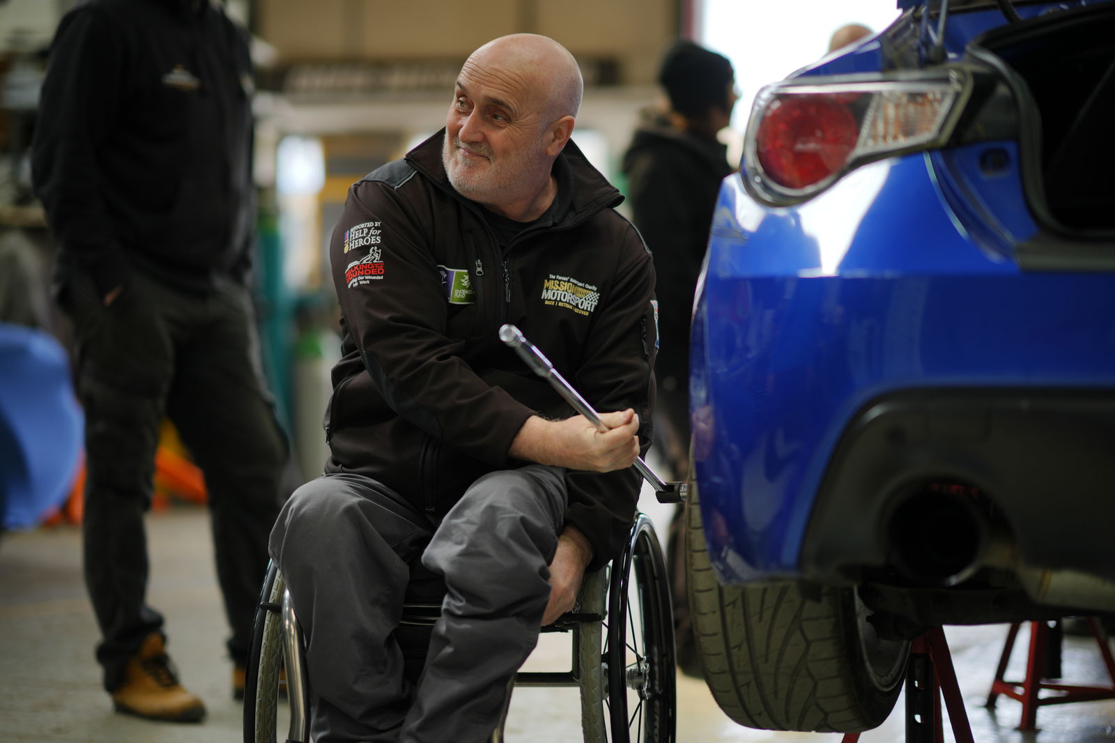 MM beneficiary Steve 'Dusty' Binns works on the BRZ