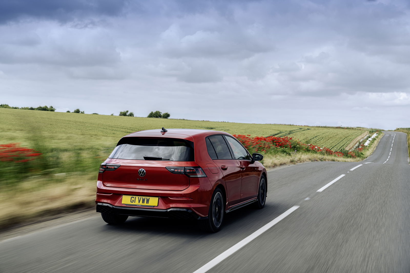 2024 VW Golf - rear, driving