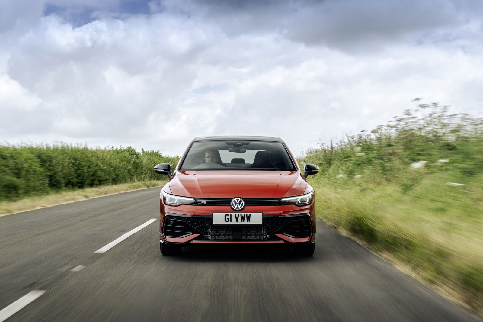 2024 VW Golf - front, driving
