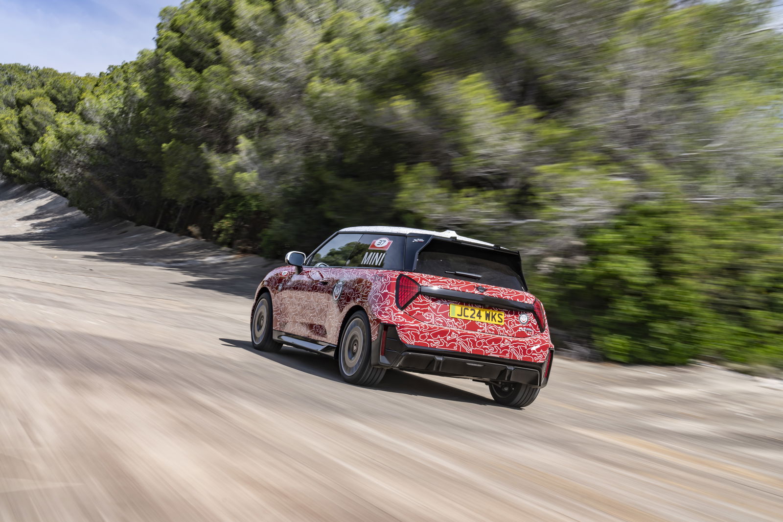 Mini JCW E prototype - rear