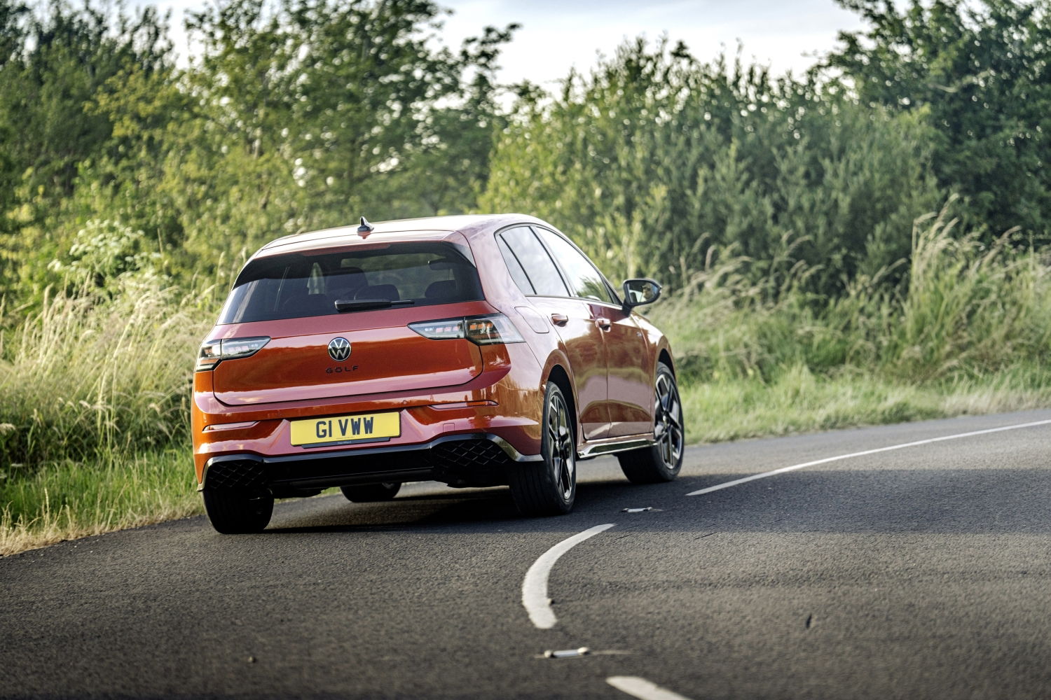 2024 VW Golf - rear, driving