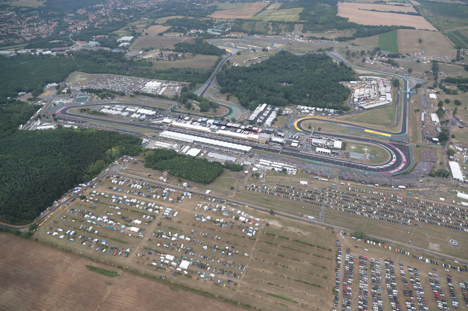 The Hungaroring Circuit from above. ©: XPB Images