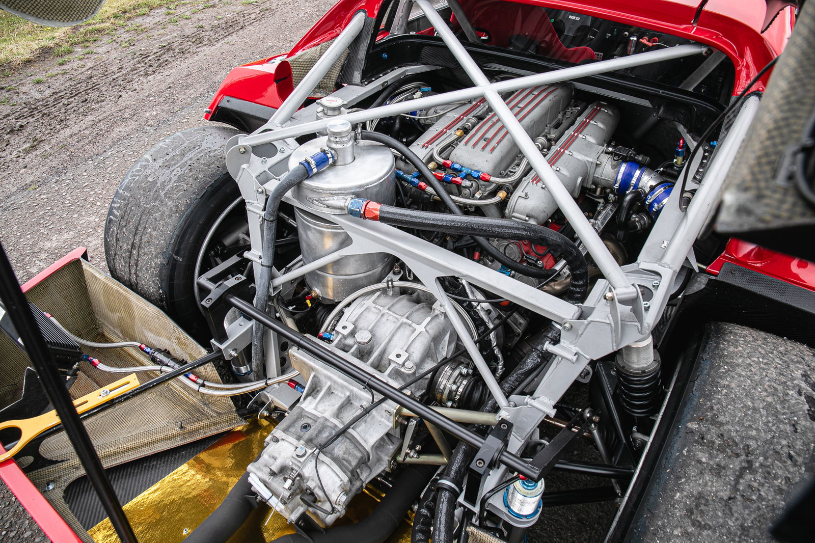 Simpson-Ferrari V12 GTR - engine bay
