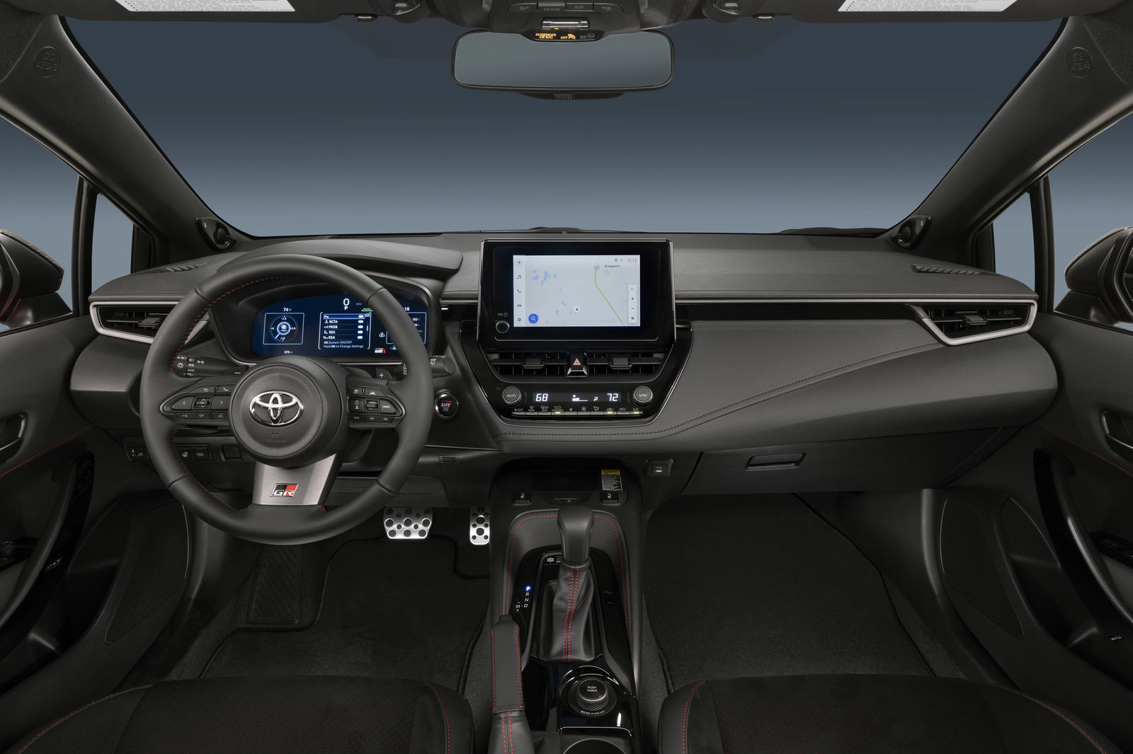Toyota GR Corolla - interior with automatic gearbox