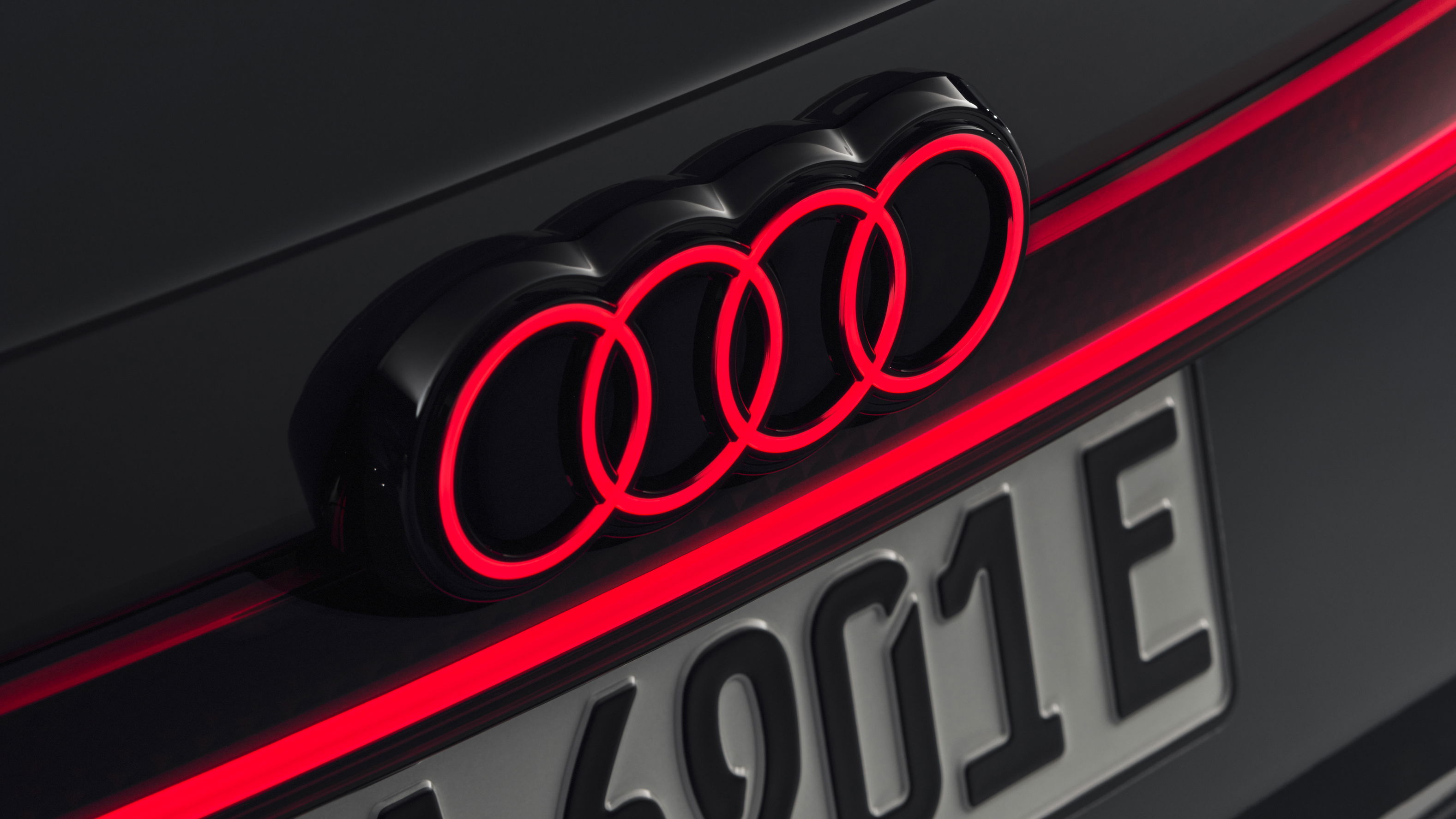 Audi logo on the new A6 Avant