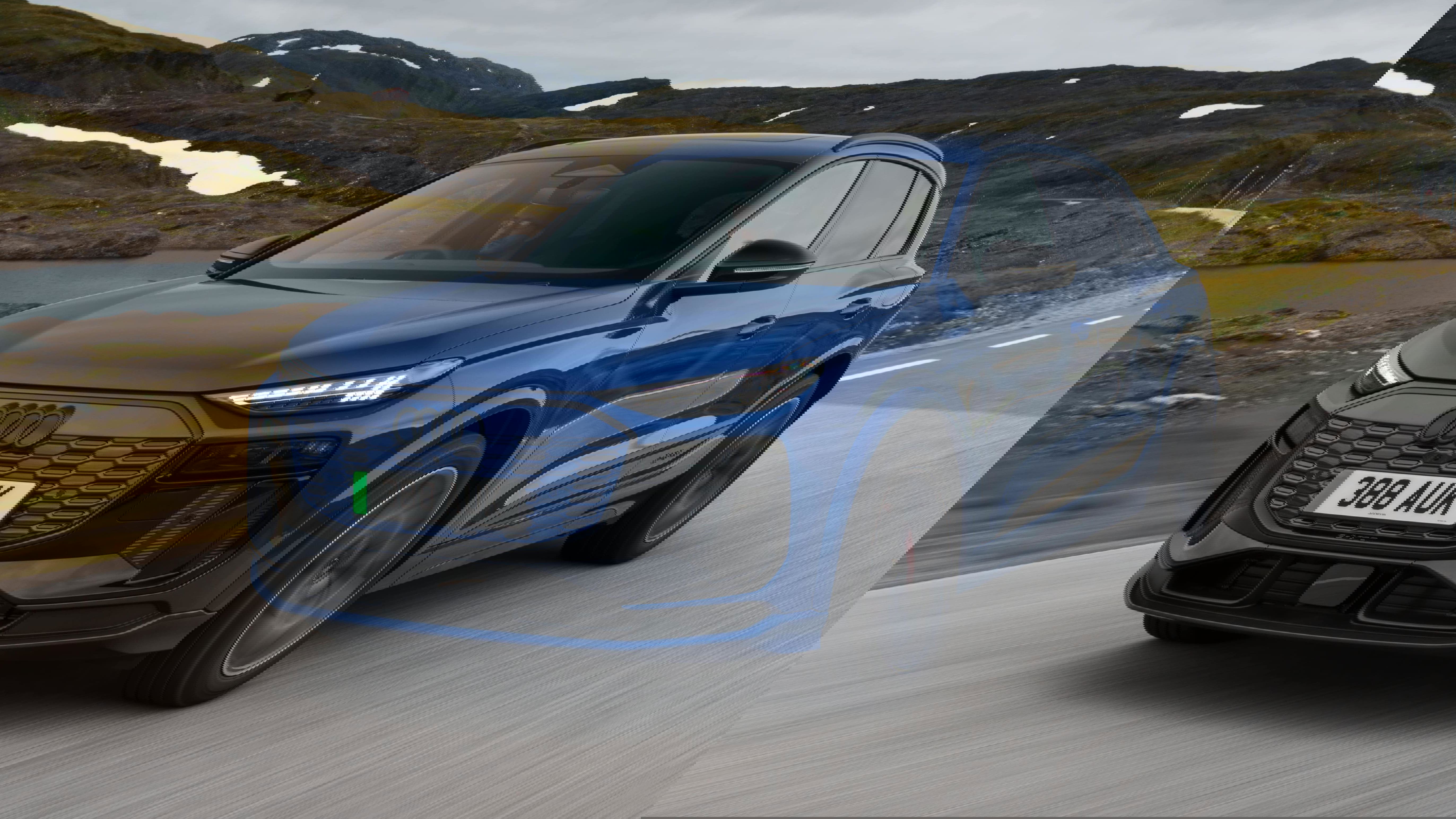 Audi Q6 E-Tron - front, driving