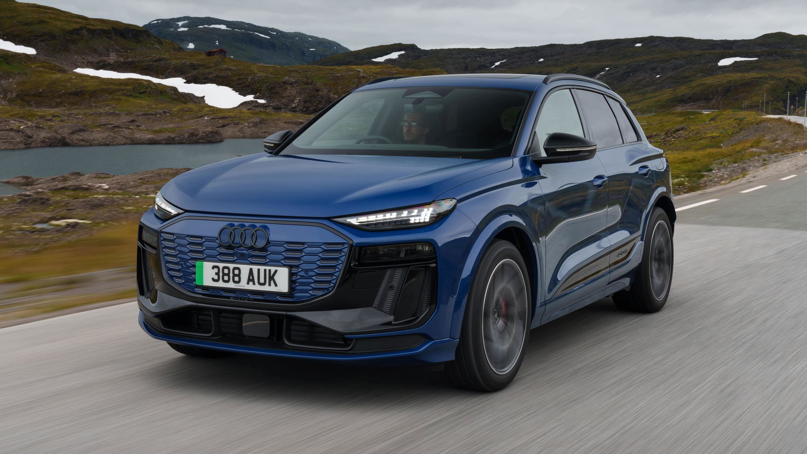 Audi Q6 E-Tron - front, driving
