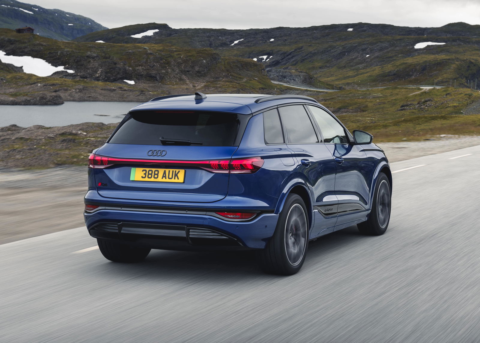 Audi Q6 E-Tron - rear, driving