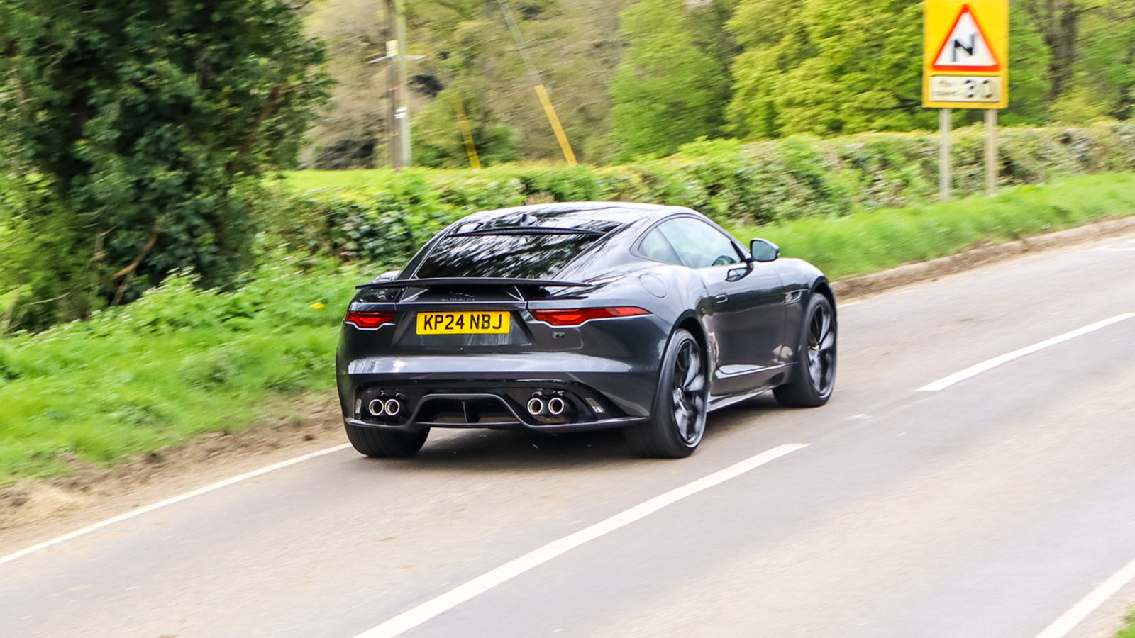 2024 Jaguar F-Type R, rear, driving