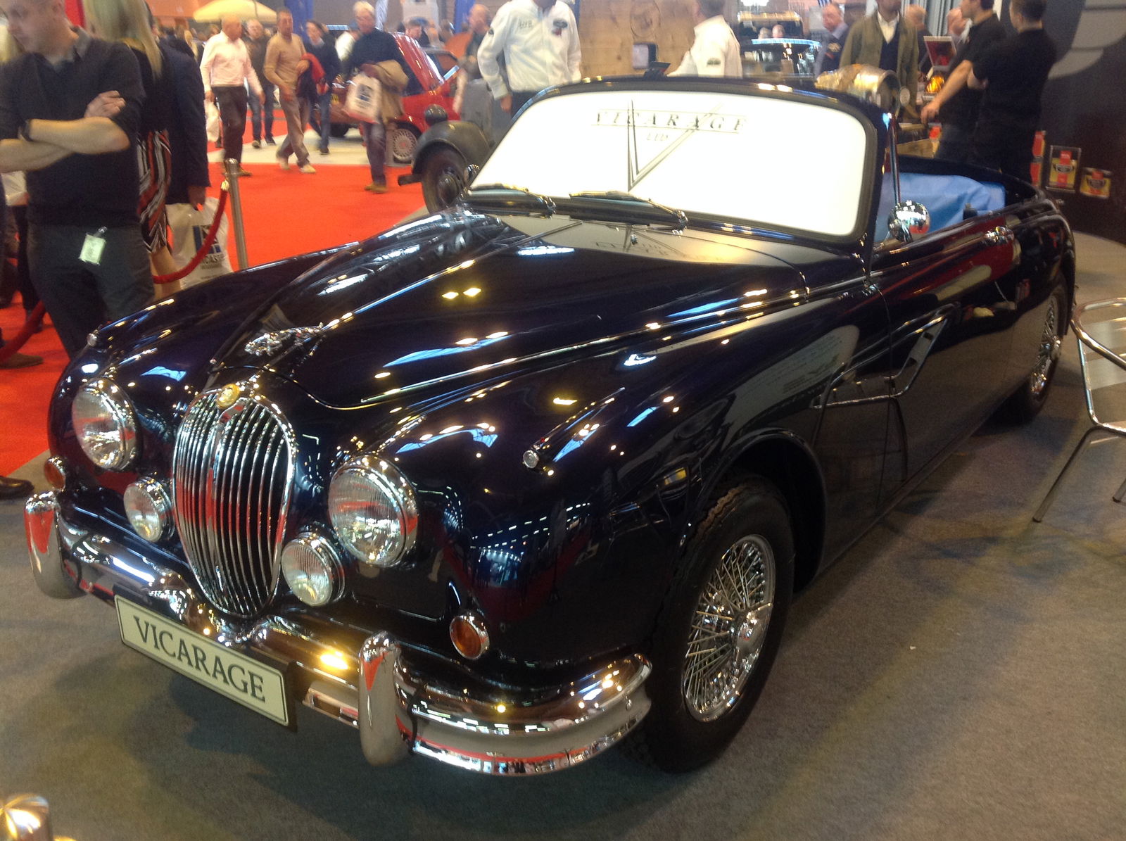 A Vicarage Jaguar Mk2 convertible, similar to the one owned by Noel Gallagher
