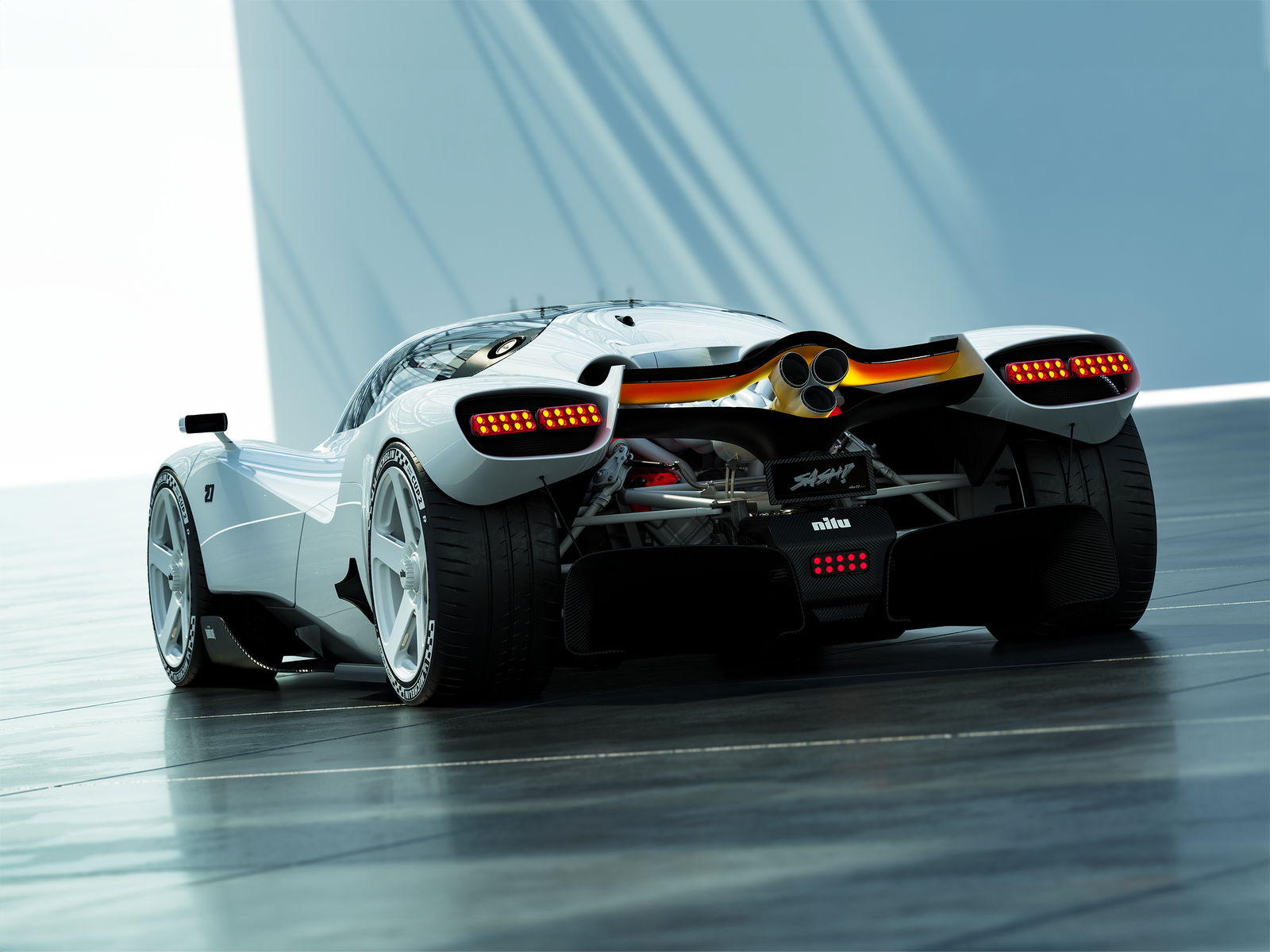 Nilu hypercar - rear
